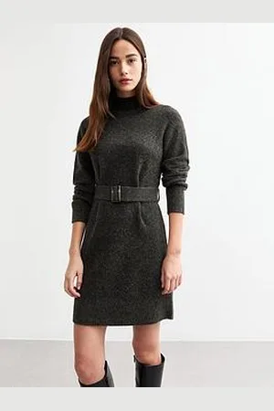 New Look Belted Knitted Mini Dress