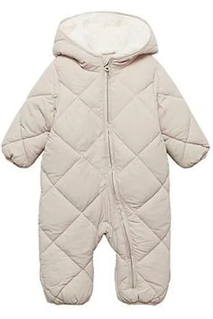 MANGO Baby Girls Fleece Lined Pramsuit