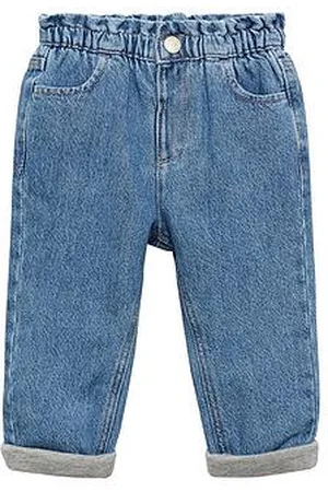 MANGO Younger Girls Paperbag Waist Jeans