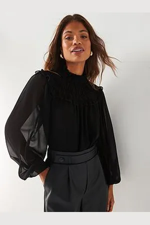 Very Elasticated Yoke Shirred Blouse