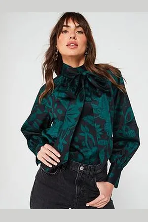 Very Blouson Sleeve Printed Blouse