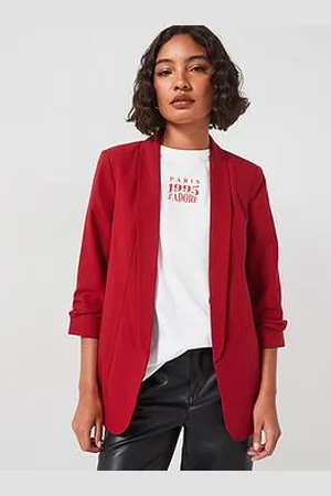Pieces® Bosella 3/4 Sleeve Blazer