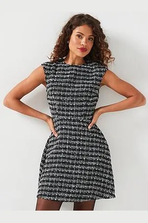Very Boucle Cap Sleeve Mini Dress