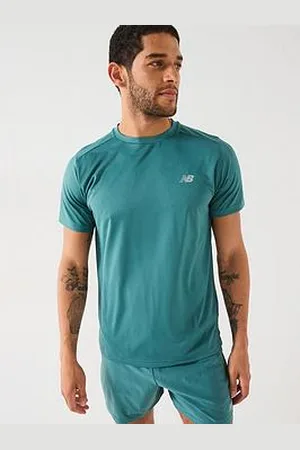 New Balance Mens Running Sport Essentials T-Shirt - Dark