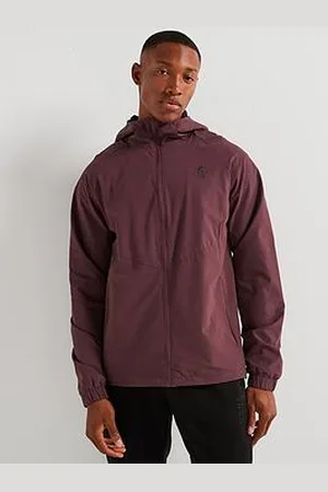 Gym King Mens Elite Ripstop Tracksuit Top - Deep Plum