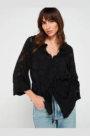 Very Floral Jacquard Peplum Blouse