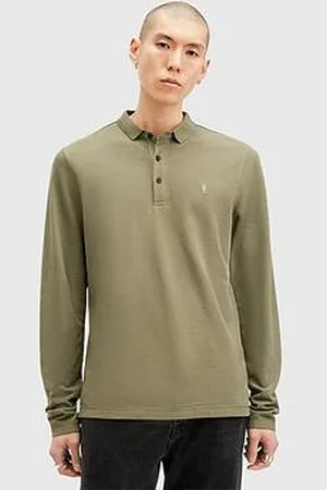 AllSaints Reform Long Sleeve Polo Shirt