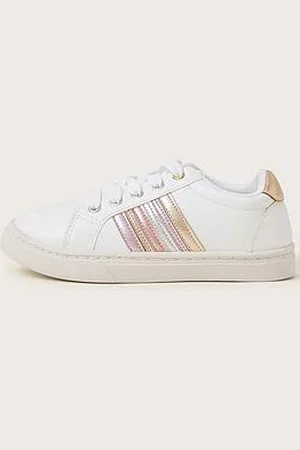 Monsoon Girls Metallic Stripe Trainers