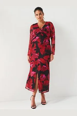 Very Mesh Twist Midi Dress
