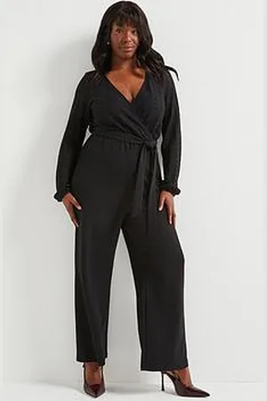 Very Lace Wrap Stretch Jumpsuit