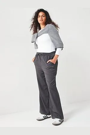 Very Pinstripe Elasticated Waist Wide Leg Trouser