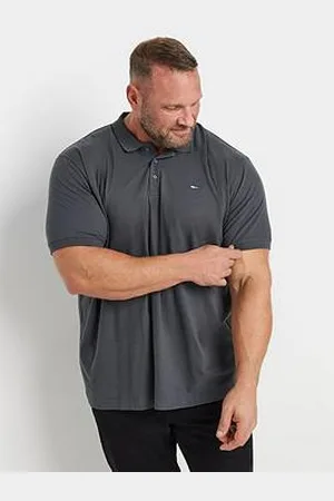 BAD RHINO Big & Tall Plain Polo Shirt