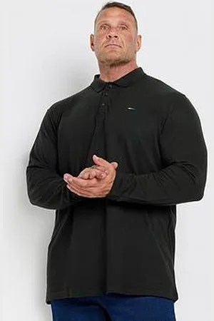 BAD RHINO Big & Tall Long Sleeve Polo Shirt