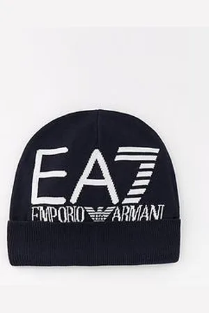 EA7 Contrast Logo Beanie Hat