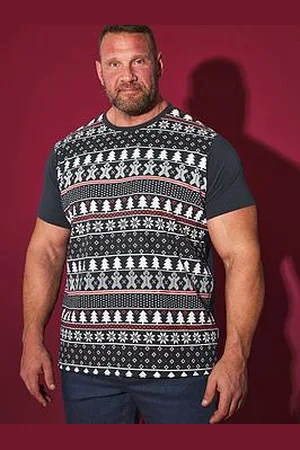 BAD RHINO Christmas Fairisle T-Shirt