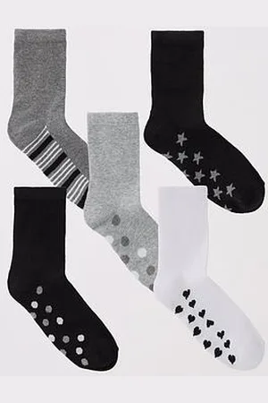 Everyday Basic 5Pk Printed Ankle Socks - Multi