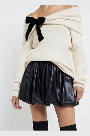 River Island Pu Puff Ball Skirt