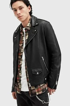 AllSaints Milo Leather Biker Jacket