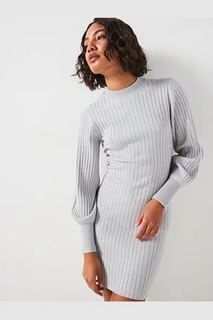 JDY Volume Sleeve Knitted Mini Dress