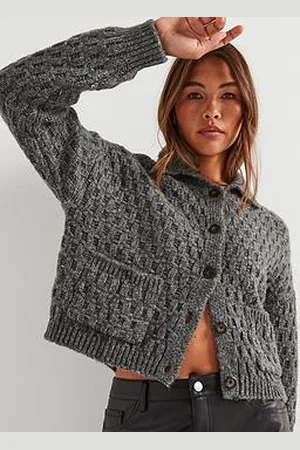 VERO MODA Long Sleeve Polo Neck Cardigan