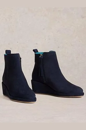 White Stuff Luna Suede Wedge Ankle Boot