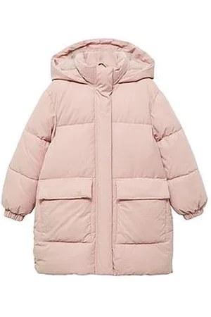 MANGO Girls Longline Padded Coat