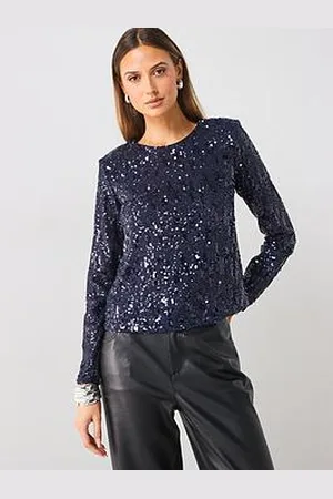 MANGO Sequin Blouse