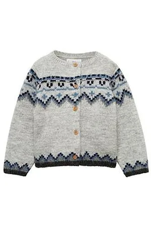 MANGO Baby Girls Fairisle Cardigan