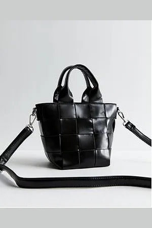 New Look Weave Crossbody Grab Bag