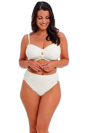Fantasie Beach Waves High Waist Bikini Brief - White