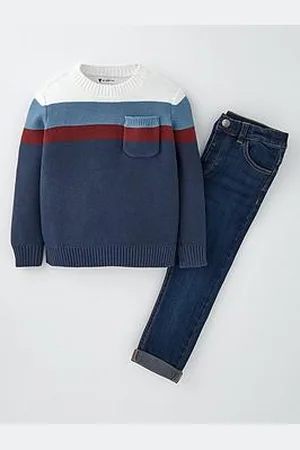 Very Boys Knit Jumper And Jean Set