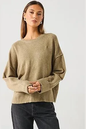 MANGO Knitted Jumper - Khaki