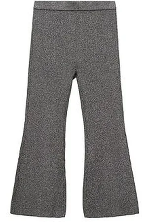 MANGO Girls Knitted Flared Trousers