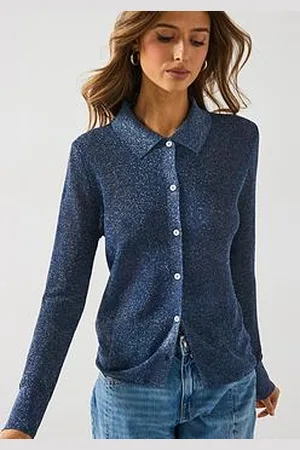 MANGO Shimmer Knitted Co-Ord Top
