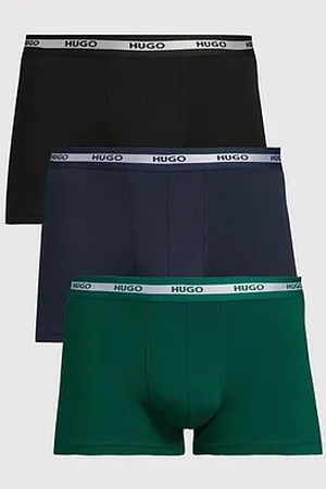 HUGO BOSS Planet Red Waistband Stripe 3 Pack Trunks