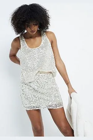 River Island Embellished Mini Skirt