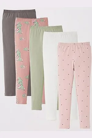 Very Girls 5 Pack Floral And Spot Leggings