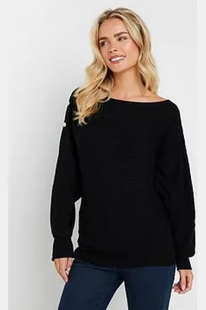 M&Co Petite Rib Button Detail Jumper