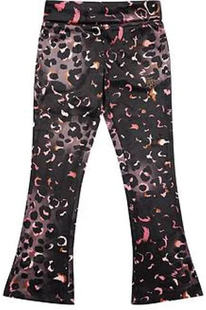 Juicy Couture Girls Velour Leopard Print Deep Waistband Jogger