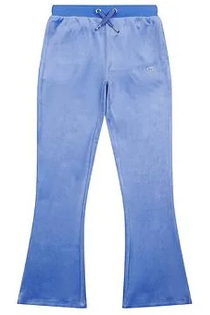 Juicy Couture Girls Diamante Velour Bootcut Jogger