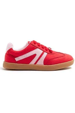 River Island Girls Lace Up Trainers