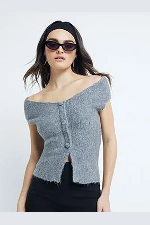 River Island Off Shoulder Bandeau Top