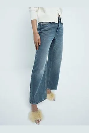 River Island Petite Relaxed Straight Jean - Dark Denim
