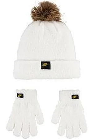 Nike Juniors Plush Gifting Peak Beanie Set
