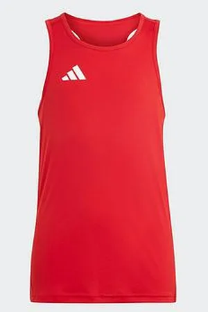 adidas Junior Unisex Running Team Vest - Red