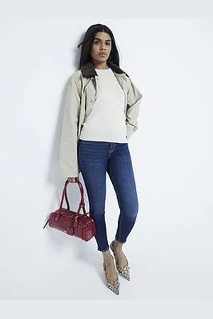 River Island Petite Mid Rise Molly Skinny Jeans