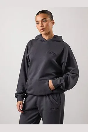 Gym King Womens Compose Oversized Hoodie - Dark