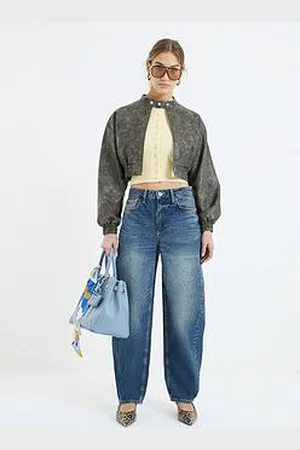 River Island Seamed Barrel Cameron Jeans