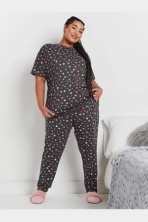 Yours Curve Colourful Stars Short Sleeve Pj Set