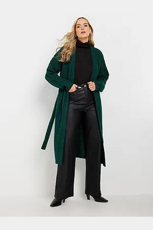 Long Tall Sally Cable Knit Midi Cardigan